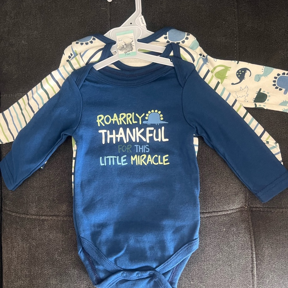 Blue Dinosaur Print Kids One Piece
